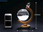 Storm Glass Weather Predicting Forecast Bottle - Crystal Desktop Barometer, view 3
