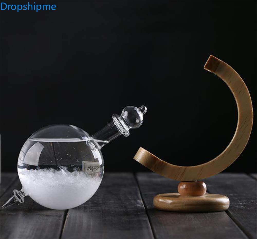Storm Glass Weather Predicting Forecast Bottle - Crystal Desktop Barometer, view 4