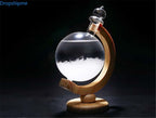 Storm Glass Weather Predicting Forecast Bottle - Crystal Desktop Barometer, view 5