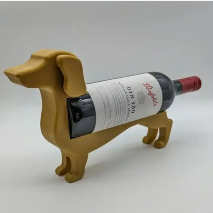 Dachshund Wine Bottle Holder for Home Décor - 5.8 x 14 x 17 cm, Multiple Colours, view 2