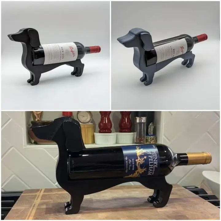 Dachshund Wine Bottle Holder for Home Décor - 5.8 x 14 x 17 cm, Multiple Colours, view 6