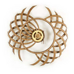 Handmade Wooden Kinetic Sculpture - Winding Spring Mechanism, 580g, view 11