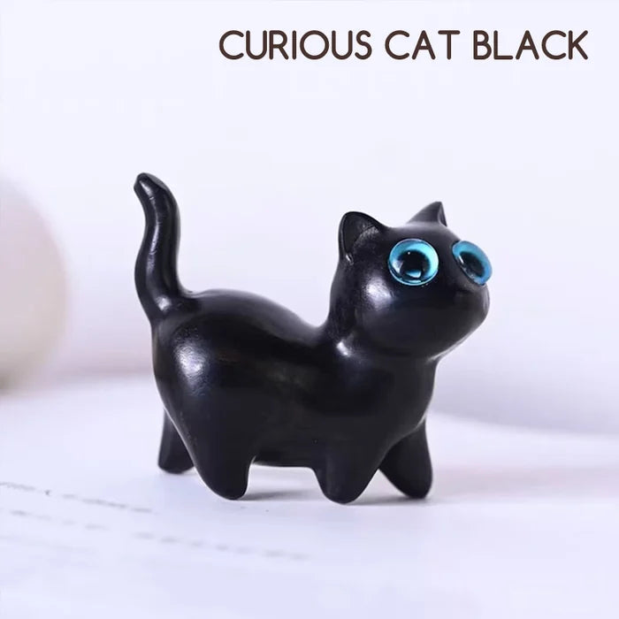 Sandalwood Handmade Wooden Cat Ornament - 80 g, Desk Decor, view 11
