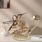 Wood Kinetic Hummingbird Sculpture - 30x23x5cm, 400g, view 3