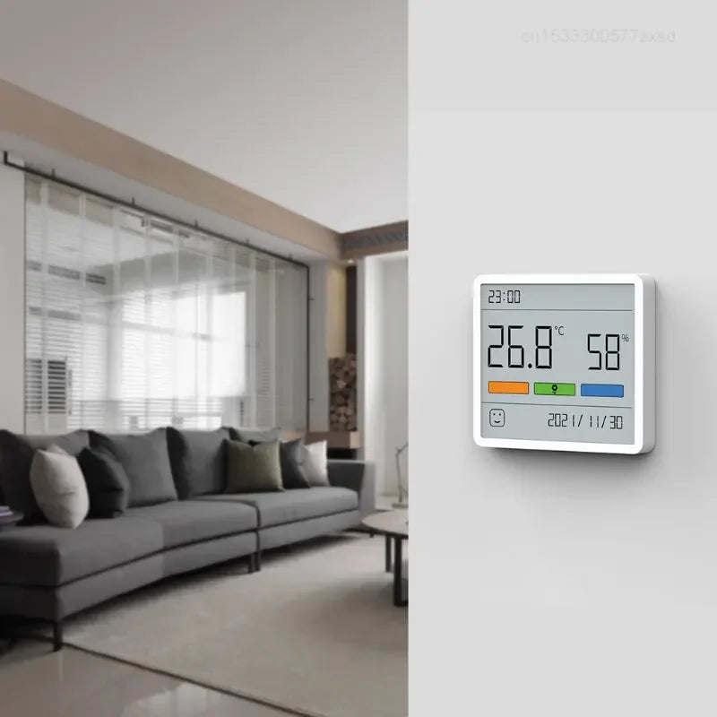 All-in-One Indoor Humidity Meter Clock Digital Thermometer - Digital Display, view 2
