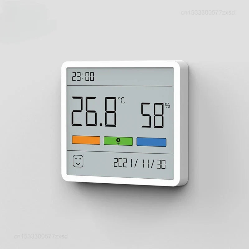 All-in-One Indoor Humidity Meter Clock Digital Thermometer - Digital Display