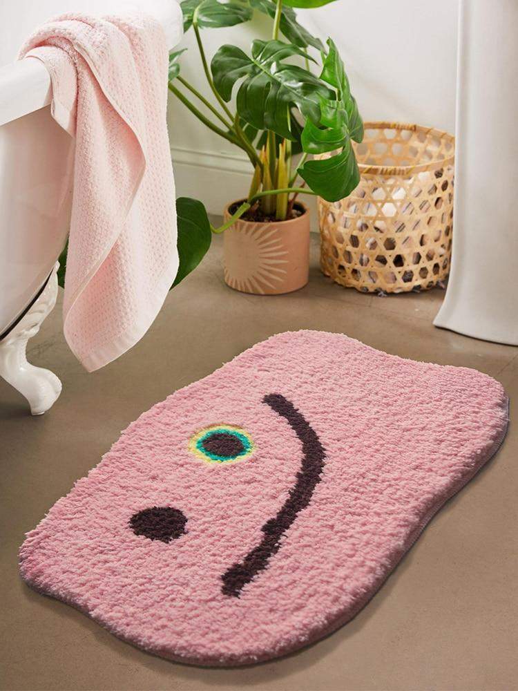 Fluffy Bathroom Mat - Polyester, Non-Slip, 45x67cm, view 4