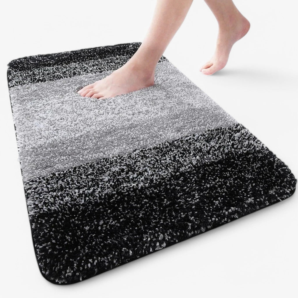Super Absorbent Anti-Slip Bath Mat for Bathroom - Microfiber, Machine Washable