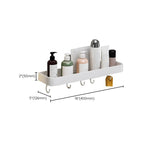 Contemporary Bathroom Accessory Set Metal Bath Shelf - White, Rust Resistant, view 21