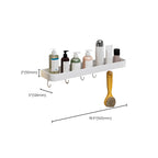 Contemporary Bathroom Accessory Set Metal Bath Shelf - White, Rust Resistant, view 22