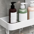 Contemporary Bathroom Accessory Set Metal Bath Shelf - White, Rust Resistant, view 36