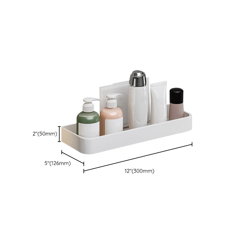 Contemporary Bathroom Accessory Set Metal Bath Shelf - White, Rust Resistant, view 37