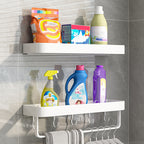 Contemporary Bathroom Accessory Set Metal Bath Shelf - White, Rust Resistant, view 39