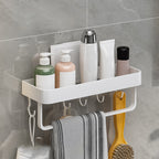 Contemporary Bathroom Accessory Set Metal Bath Shelf - White, Rust Resistant, view 41