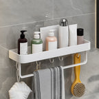 Contemporary Bathroom Accessory Set Metal Bath Shelf - White, Rust Resistant, view 44