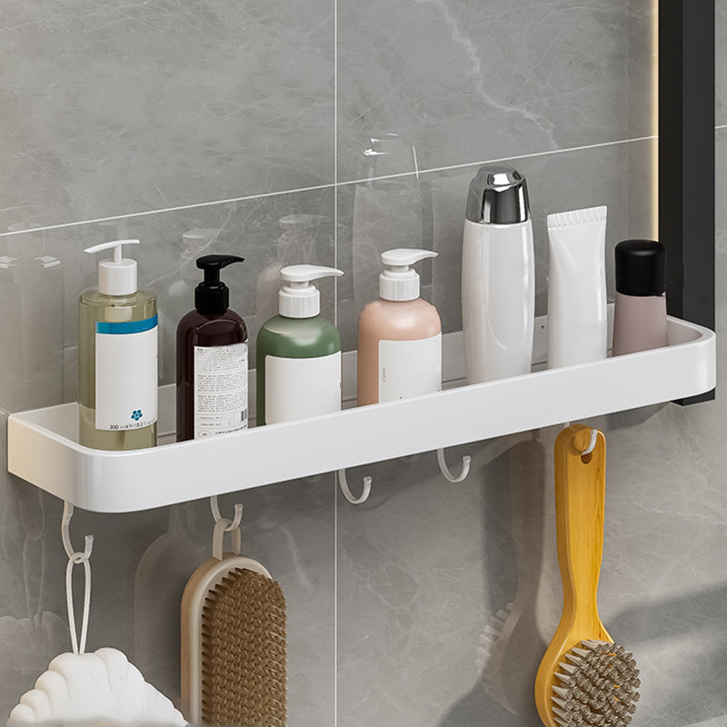 Contemporary Bathroom Accessory Set Metal Bath Shelf - White, Rust Resistant, view 47