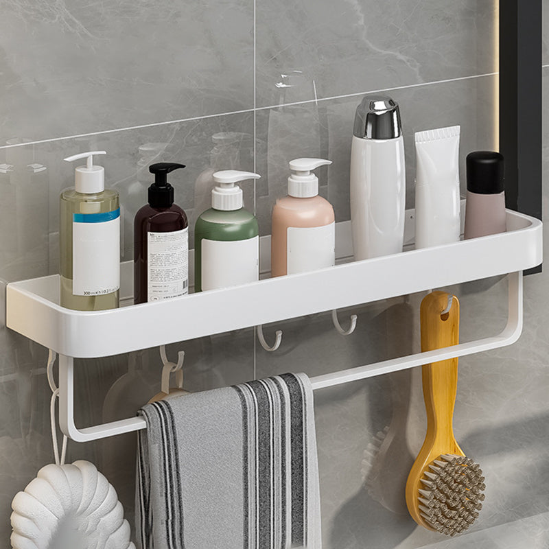 Contemporary Bathroom Accessory Set Metal Bath Shelf - White, Rust Resistant, view 48