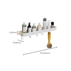 Contemporary Bathroom Accessory Set Metal Bath Shelf - White, Rust Resistant, view 5