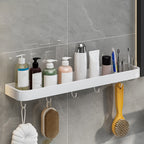 Contemporary Bathroom Accessory Set Metal Bath Shelf - White, Rust Resistant, view 50
