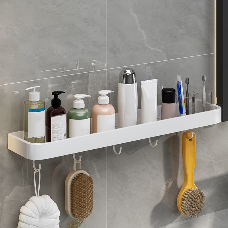 Contemporary Bathroom Accessory Set Metal Bath Shelf - White, Rust Resistant, view 50
