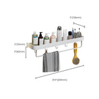 Contemporary Bathroom Accessory Set Metal Bath Shelf - White, Rust Resistant, view 55