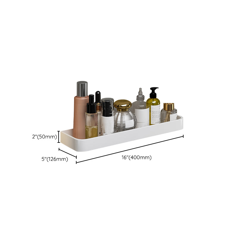 Contemporary Bathroom Accessory Set Metal Bath Shelf - White, Rust Resistant, view 7