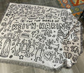 Keith Haring Jigsaw Throw Blanket - Polyester Cotton, Jacquard Woven, view 4