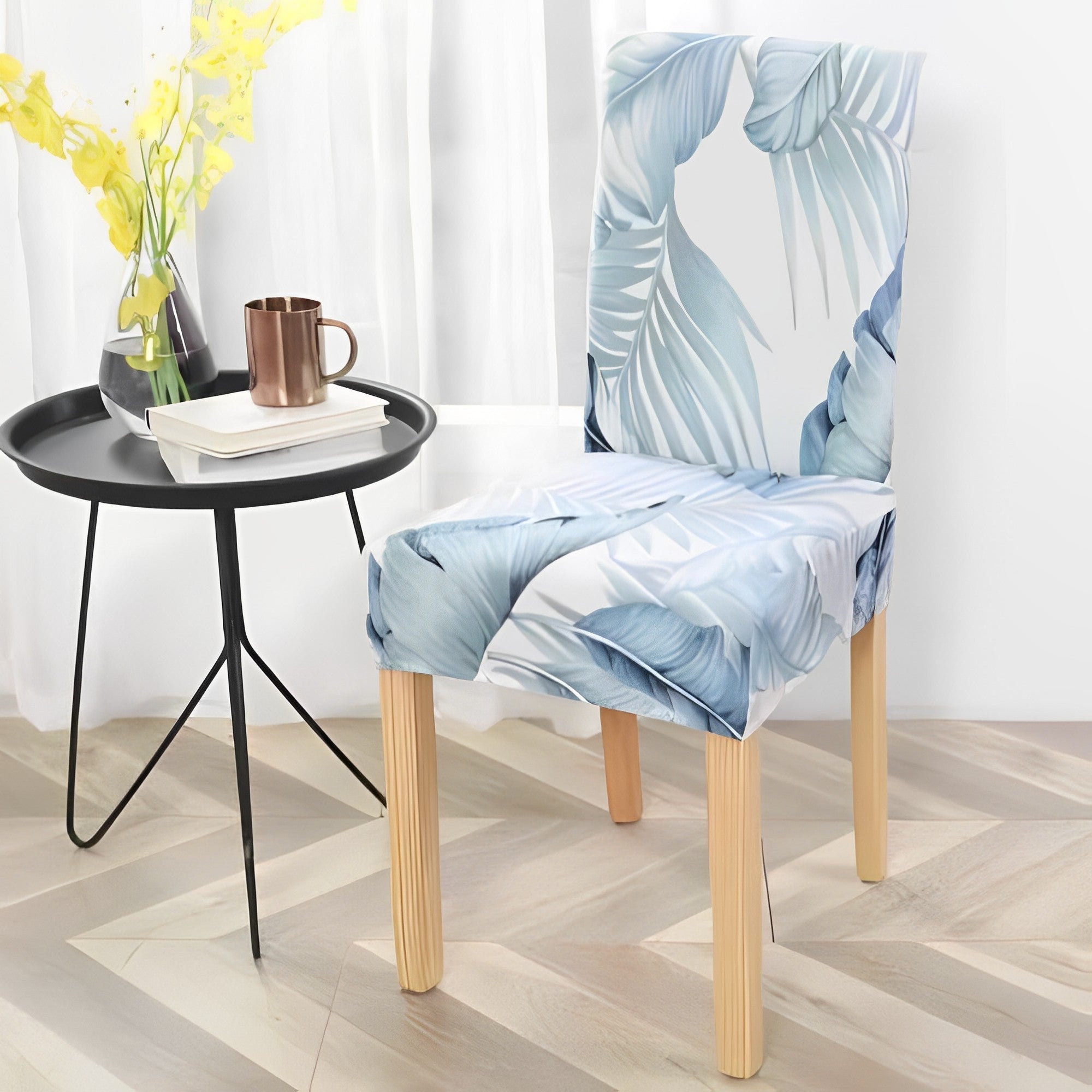 Dining Chair Seat Covers - Elastic Spandex, Fits 45-65 cm, Washable, view 2