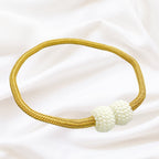 Magnetic Pearl Curtain Tie Back Set - Faux Pearl, 18" Length, 2pcs, view 5