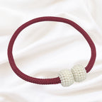 Magnetic Pearl Curtain Tie Back Set - Faux Pearl, 18" Length, 2pcs, view 8