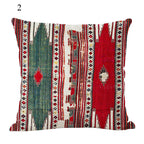 Boho Mandala Print Throw Pillow Case for Sofa - Flax, 45x45 cm, Multi-coloured, view 12