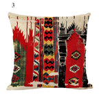 Boho Mandala Print Throw Pillow Case for Sofa - Flax, 45x45 cm, Multi-coloured, view 13
