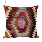 Boho Mandala Print Throw Pillow Case for Sofa - Flax, 45x45 cm, Multi-coloured, view 19