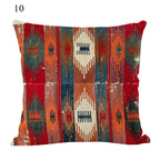 Boho Mandala Print Throw Pillow Case for Sofa - Flax, 45x45 cm, Multi-coloured, view 20