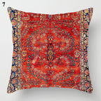 Boho Mandala Print Throw Pillow Case for Sofa - Flax, 45x45 cm, Multi-coloured, view 37