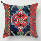 Boho Mandala Print Throw Pillow Case for Sofa - Flax, 45x45 cm, Multi-coloured, view 42