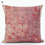 Boho Mandala Print Throw Pillow Case for Sofa - Flax, 45x45 cm, Multi-coloured, view 56
