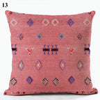 Boho Mandala Print Throw Pillow Case for Sofa - Flax, 45x45 cm, Multi-coloured, view 60