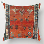 Boho Mandala Print Throw Pillow Case for Sofa - Flax, 45x45 cm, Multi-coloured, view 76