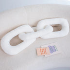 Chain Knot Cushion - Plush Velvety Polyester, Various Sizes and Colours, view 10