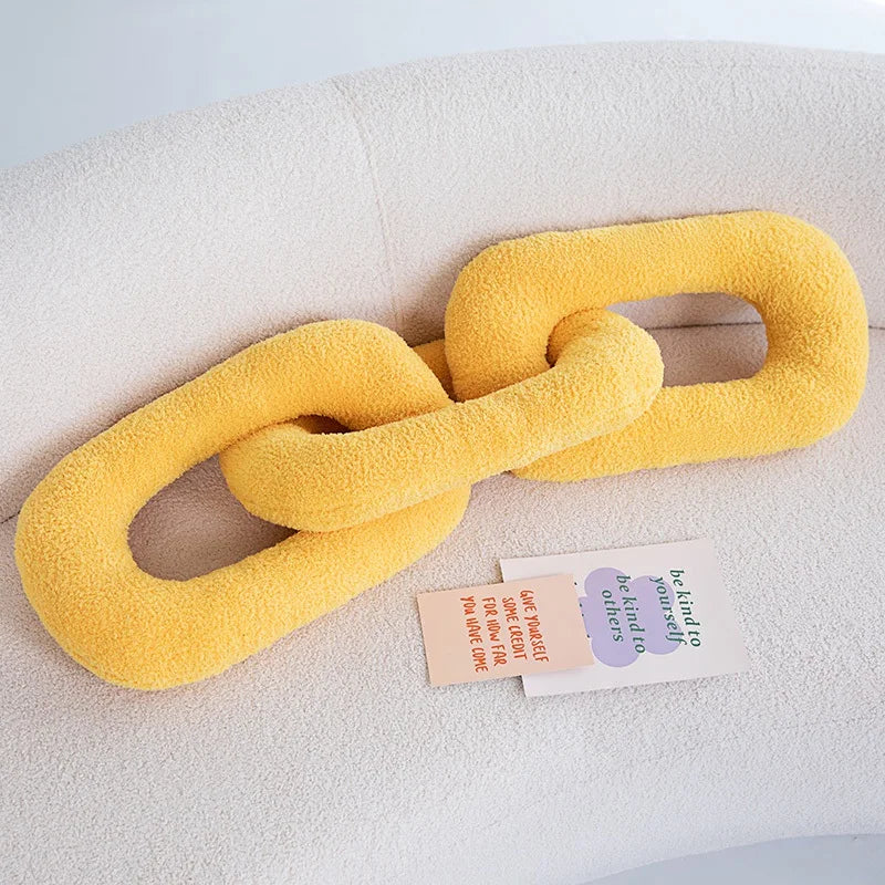 Chain Knot Cushion - Plush Velvety Polyester, Various Sizes and Colours, view 11