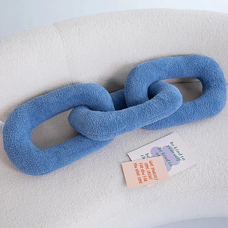 Chain Knot Cushion - Plush Velvety Polyester, Various Sizes and Colours, view 14