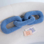 Chain Knot Cushion - Plush Velvety Polyester, Various Sizes and Colours, view 14