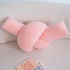 Chain Knot Cushion - Plush Velvety Polyester, Various Sizes and Colours, view 7