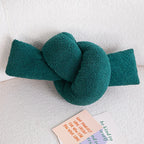 Chain Knot Cushion - Plush Velvety Polyester, Various Sizes and Colours, view 9