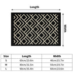 Retro Style Non-Slip Entrance Door Mat - 100% Polyester, Multiple Sizes, view 3