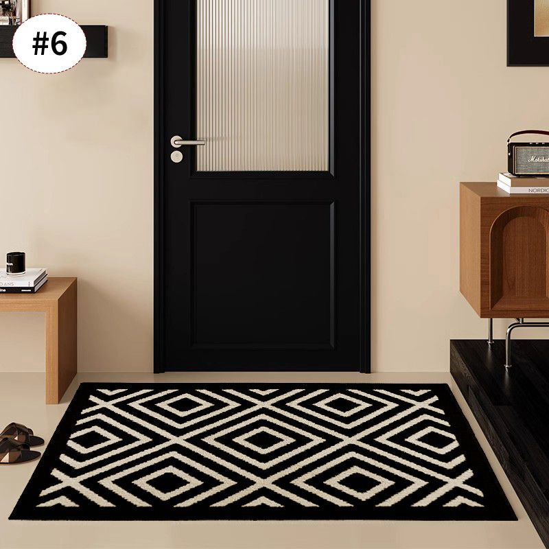 Retro Style Non-Slip Entrance Door Mat - 100% Polyester, Multiple Sizes, view 4