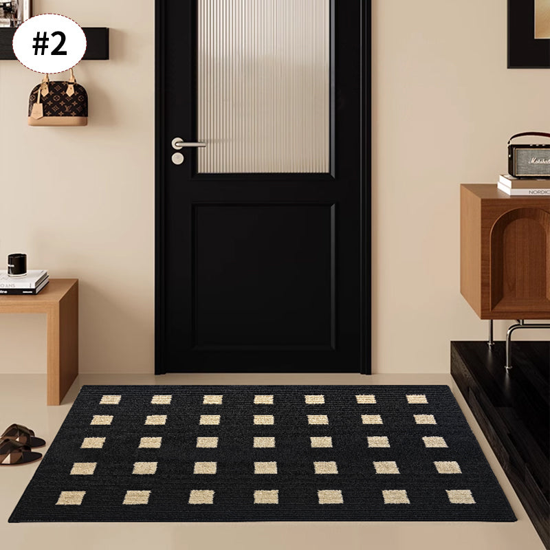 Retro Style Non-Slip Entrance Door Mat - 100% Polyester, Multiple Sizes, view 5