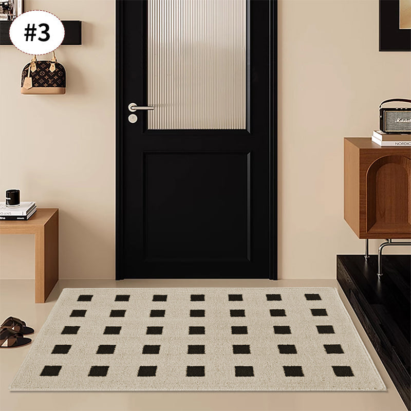 Retro Style Non-Slip Entrance Door Mat - 100% Polyester, Multiple Sizes, view 6