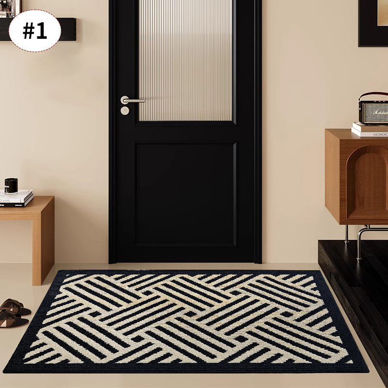 Retro Style Non-Slip Entrance Door Mat - 100% Polyester, Multiple Sizes, view 7